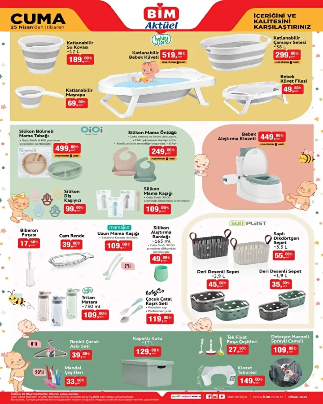 BİM 25 Nisan 2025 Kataloğu: Bir Çok Ürün İndirime Giriyor! 5