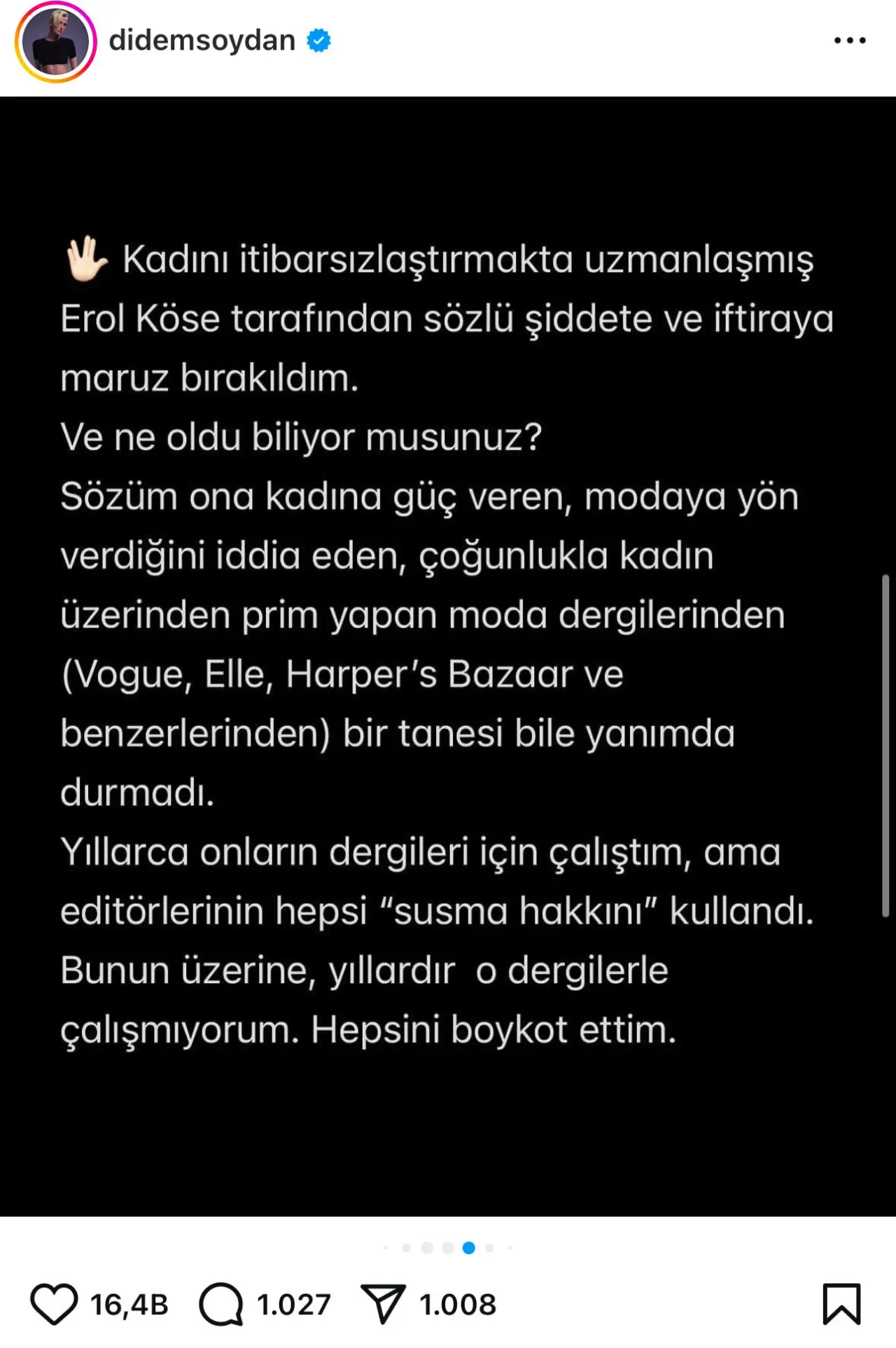 Didem Soydan yaşadıklarını anlattı: Şimdi sıra bizim boykotumuzda 6