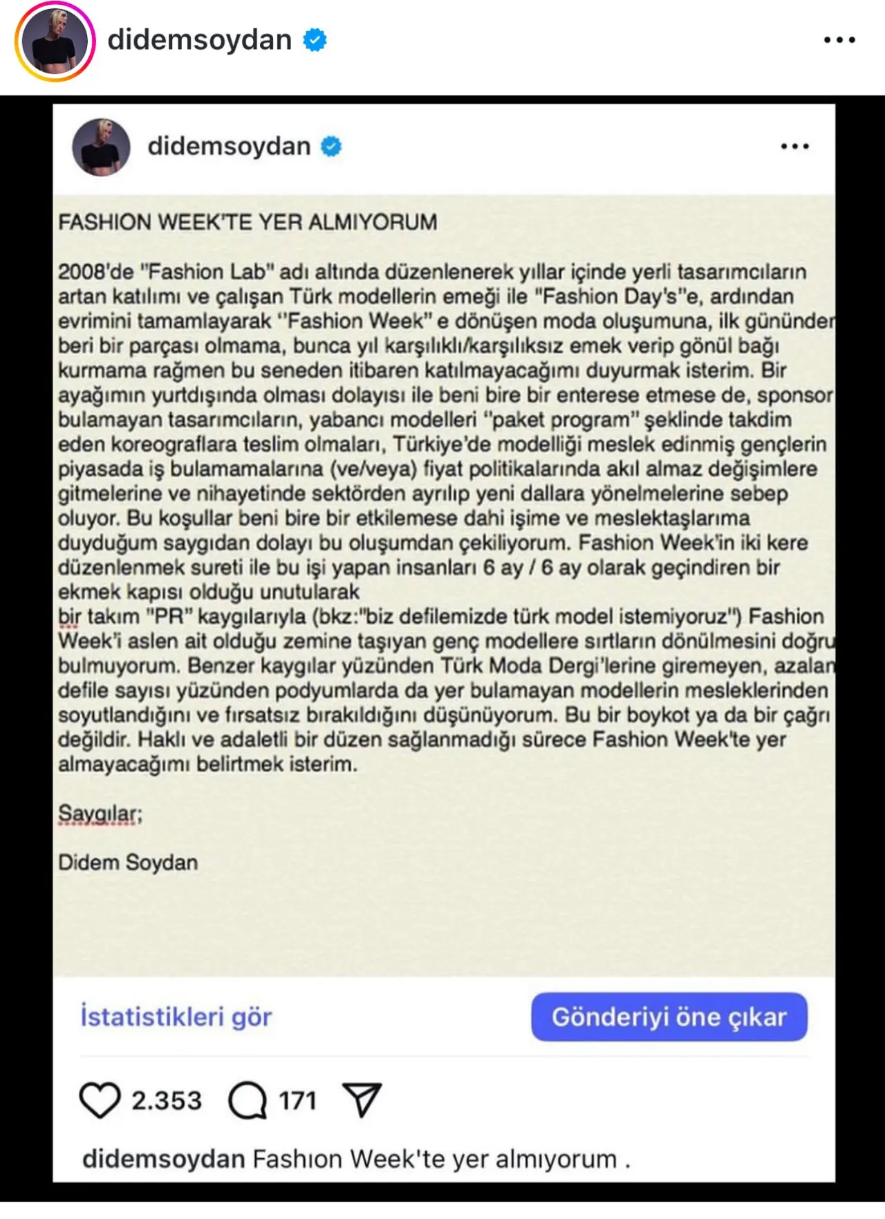 Didem Soydan yaşadıklarını anlattı: Şimdi sıra bizim boykotumuzda 5