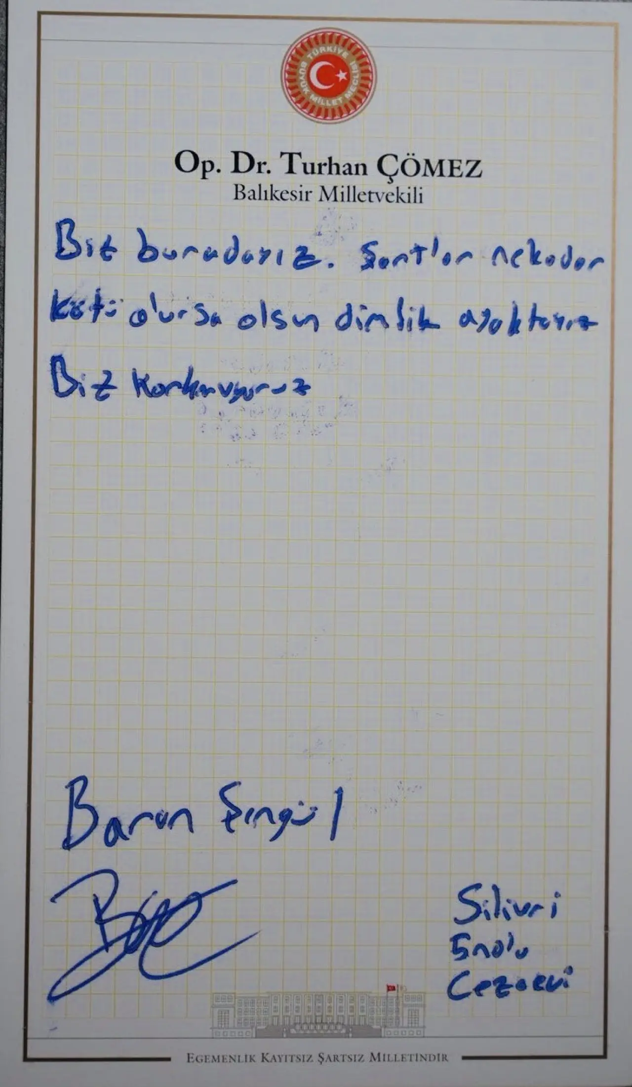 İyi Partili Çömez, Silivri'deki gençlerden mesajlar paylaştı: "Tek isteğim eğitimime devam edebilmek", "Koğuşta 24 kişi kalıyoruz", "Otobüste tuvaletini yapanlar oldu" 4