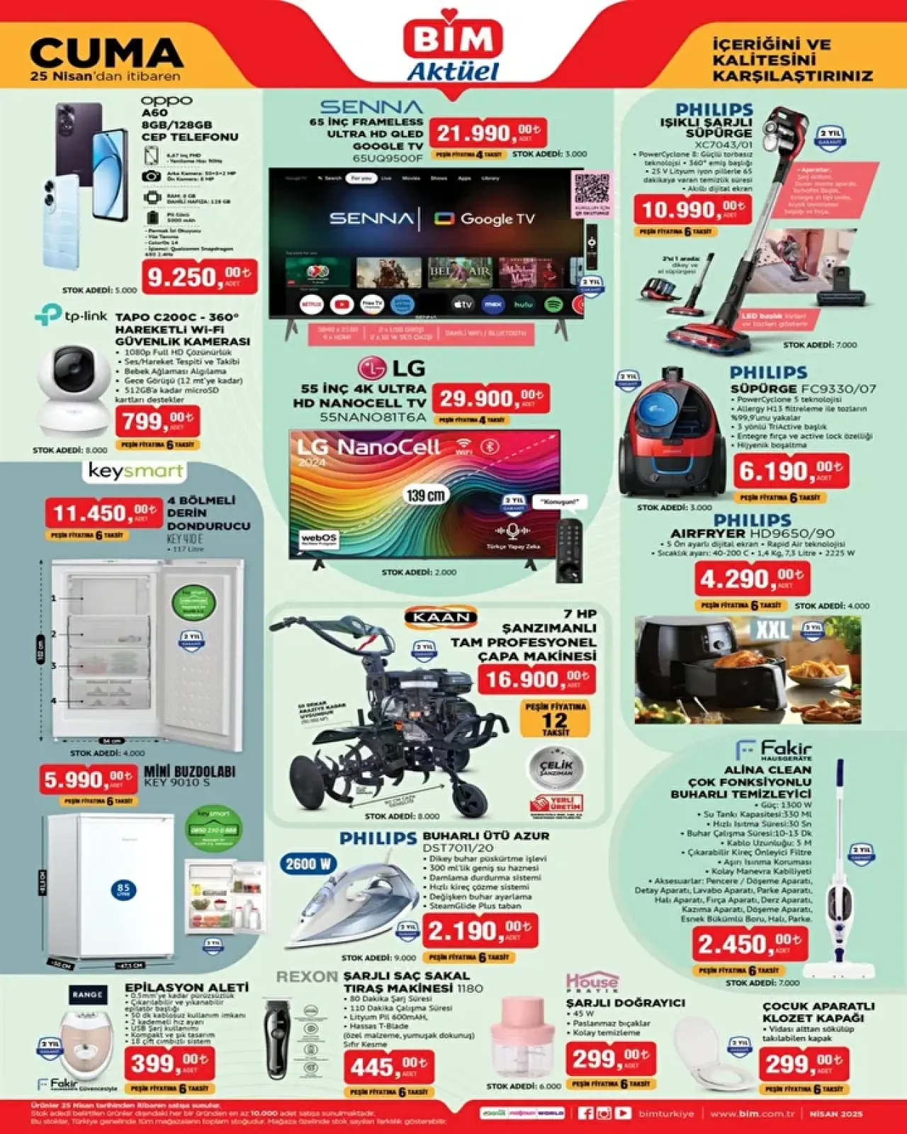 BİM 25 Nisan 2025 Kataloğu: Bir Çok Ürün İndirime Giriyor! 6
