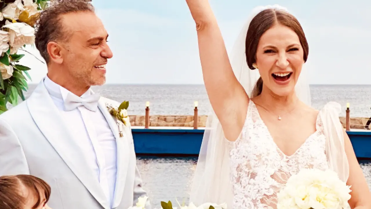 Ece Dizdar ve Serdar Orçin evlendi 1