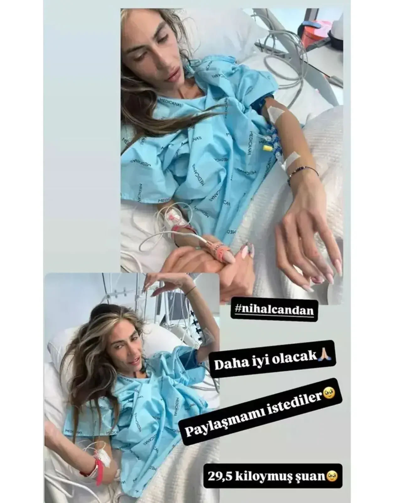 Nihal Candan'ın yoğun bakımdan görüntüsü ortaya çıktı! Bahar Candan'dan şaşkına çeviren paylaşımlar: Abla ölme lütfen ölme 3