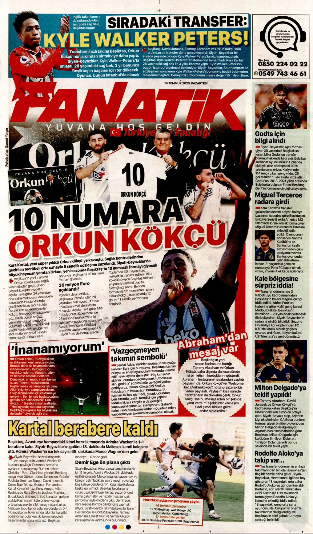 Beşiktaş'tan Orkun Kökçü'ye 20 bin taraftarın önünde dev imza töreni 31