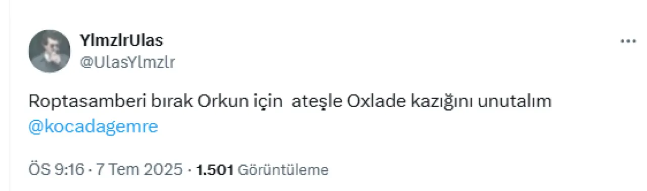 Beşiktaş taraftarından Orkun Kökçü için sosyal medya kampanyası: Orkun için büyükler göreve! 8