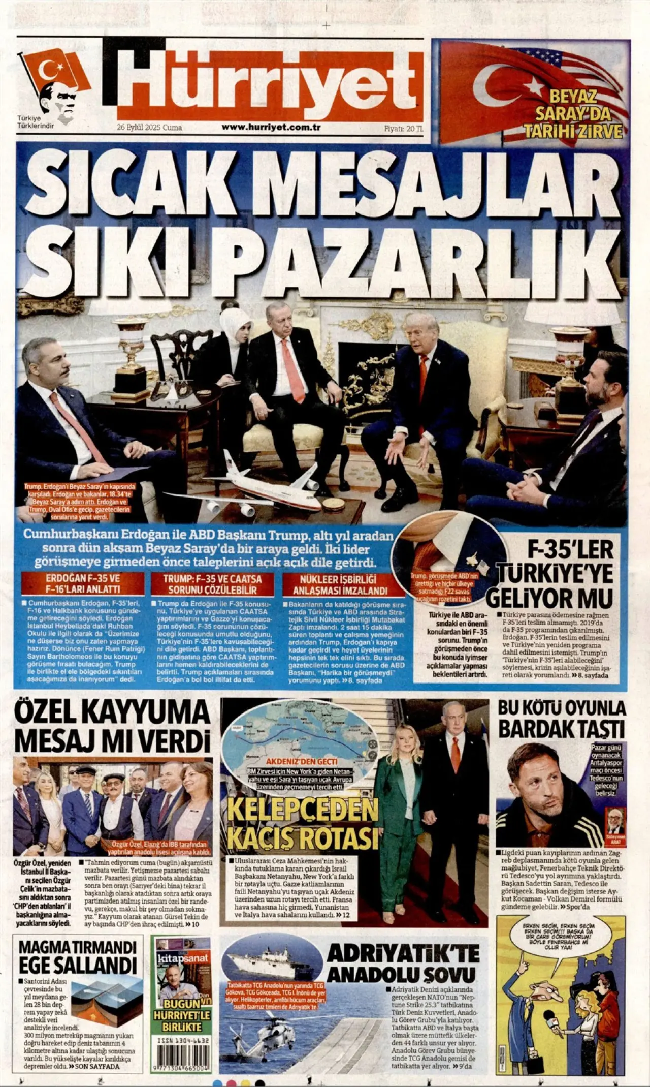 Erdoğan - Trump görüşmesi gazete manşetlerinde nasıl yer aldı? 7