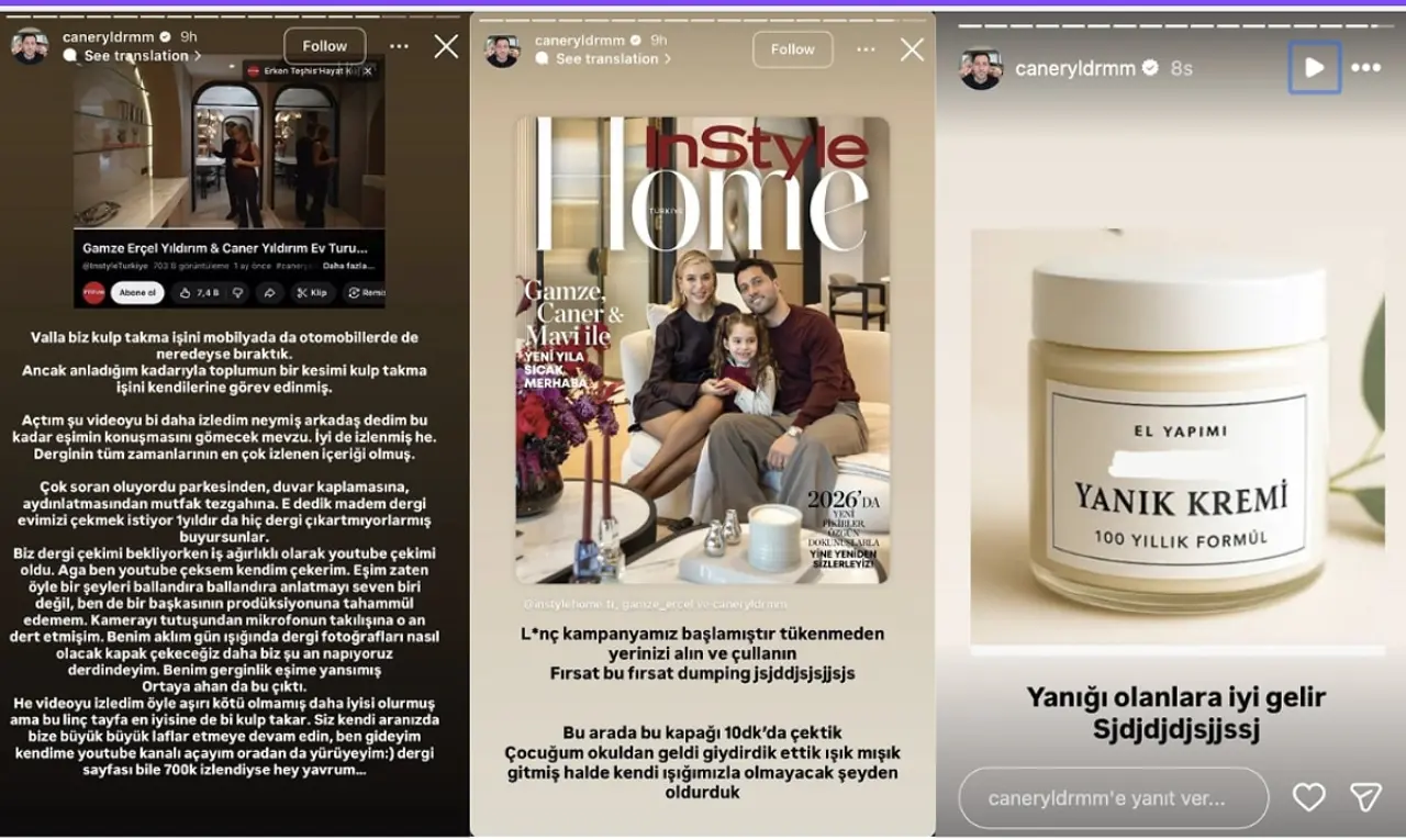 Hande Erçel'in ablası Gamze Erçel’in ev turu kriz yarattı: Caner Yıldırım’dan “yanık kremi” göndermesi 5