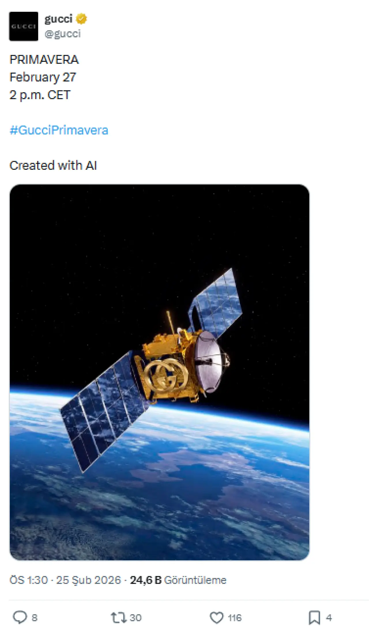 İtalyan zanaatkarlığından yapay zekaya: Gucci'nin Milano Moda Haftası reklamları eleştirilerin odağında 6