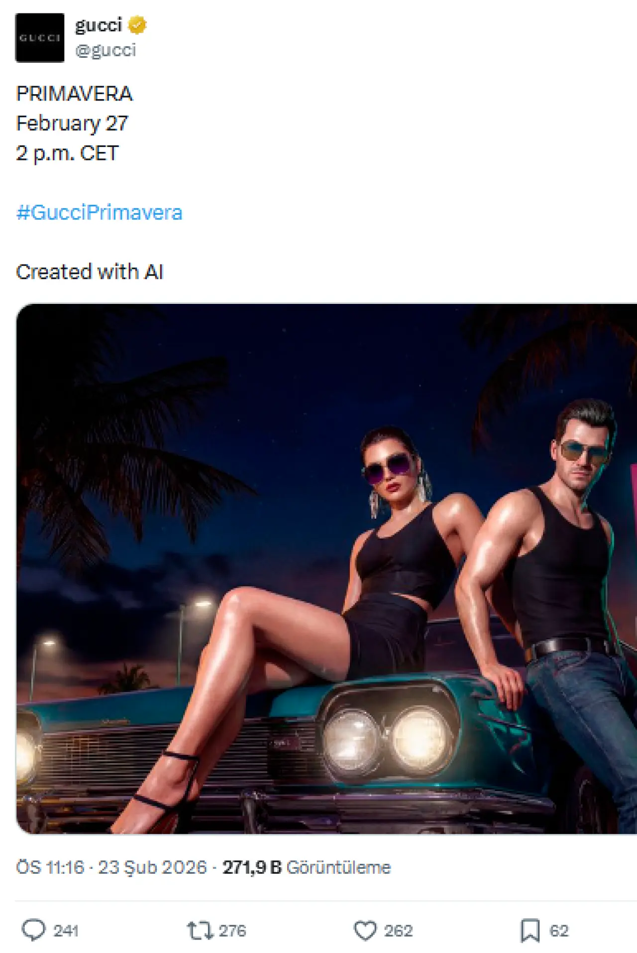 İtalyan zanaatkarlığından yapay zekaya: Gucci'nin Milano Moda Haftası reklamları eleştirilerin odağında 2