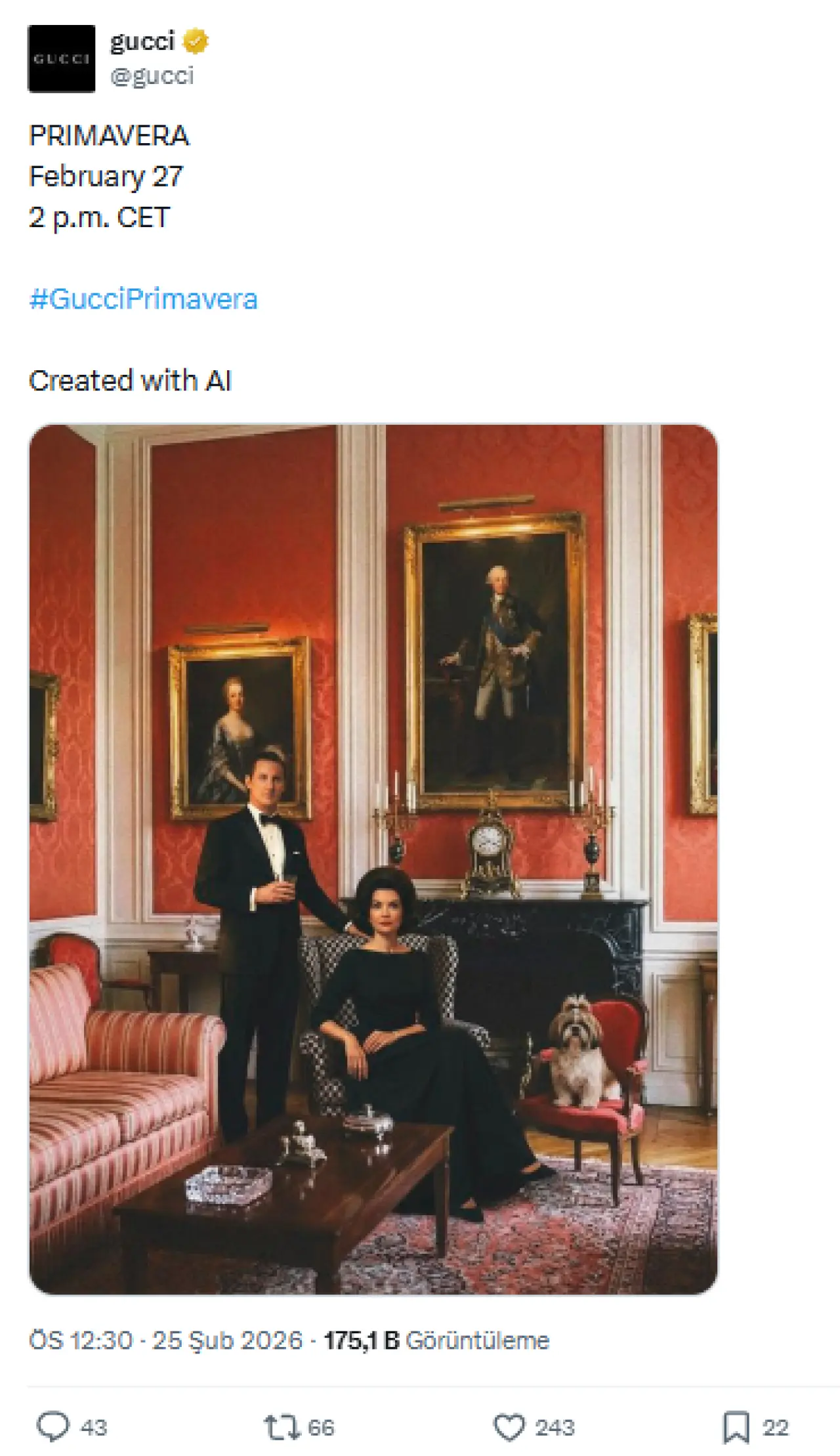 İtalyan zanaatkarlığından yapay zekaya: Gucci'nin Milano Moda Haftası reklamları eleştirilerin odağında 1