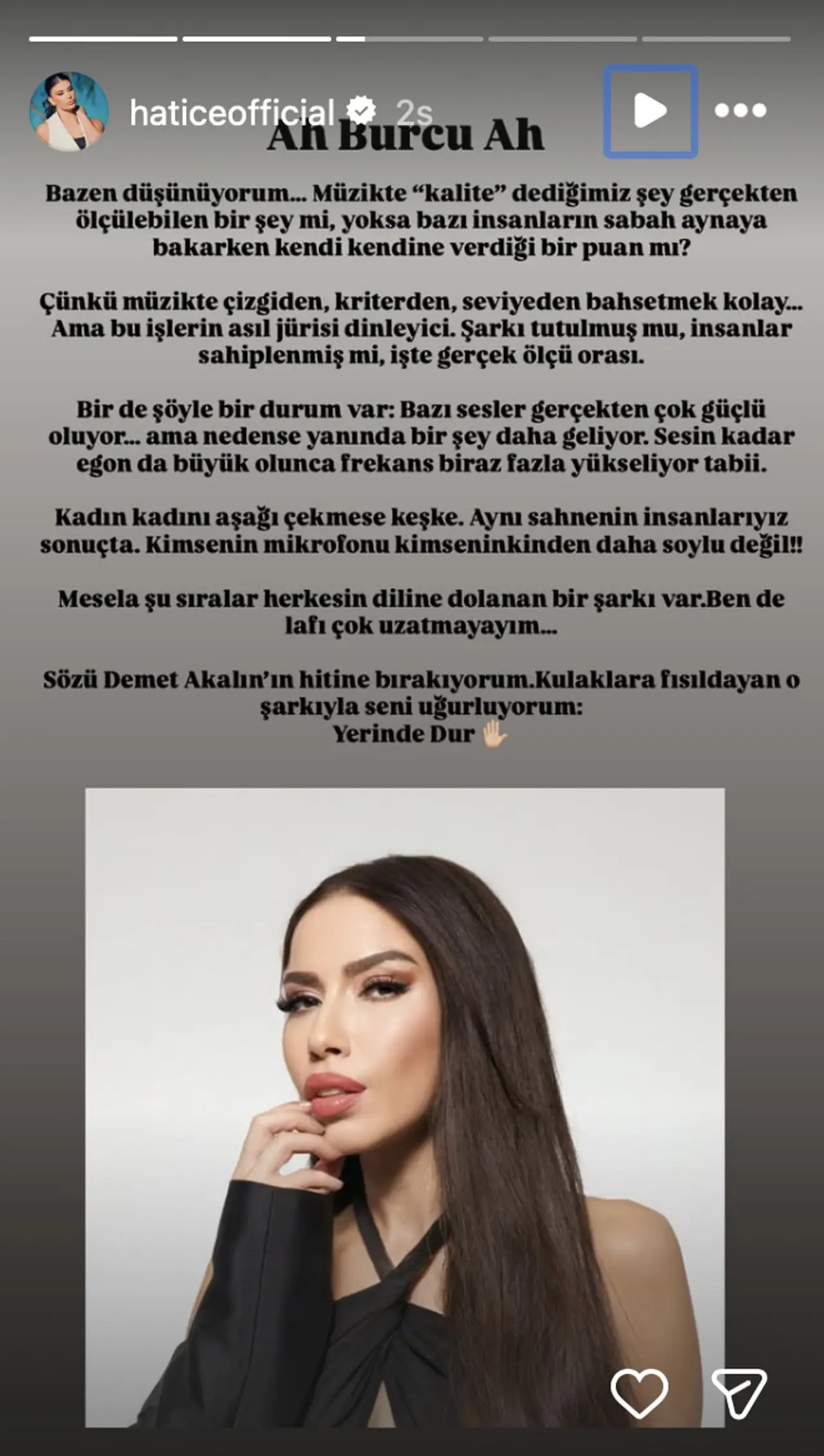 Burcu Güneş’in sözleri sonrası pop dünyası karıştı: Demet Akalın’a destek yağdı 8
