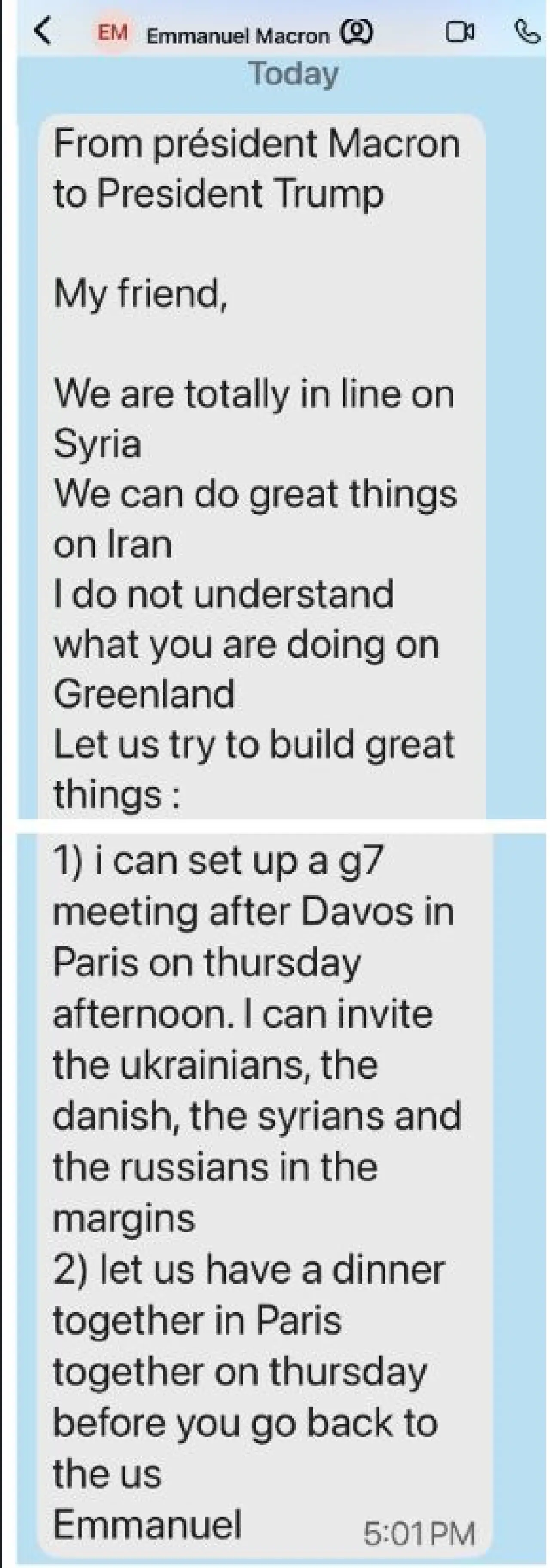 Trump, Macron'un mesajını ifşa etti: Avrupalı liderlerle dalga geçti - Resim : 1